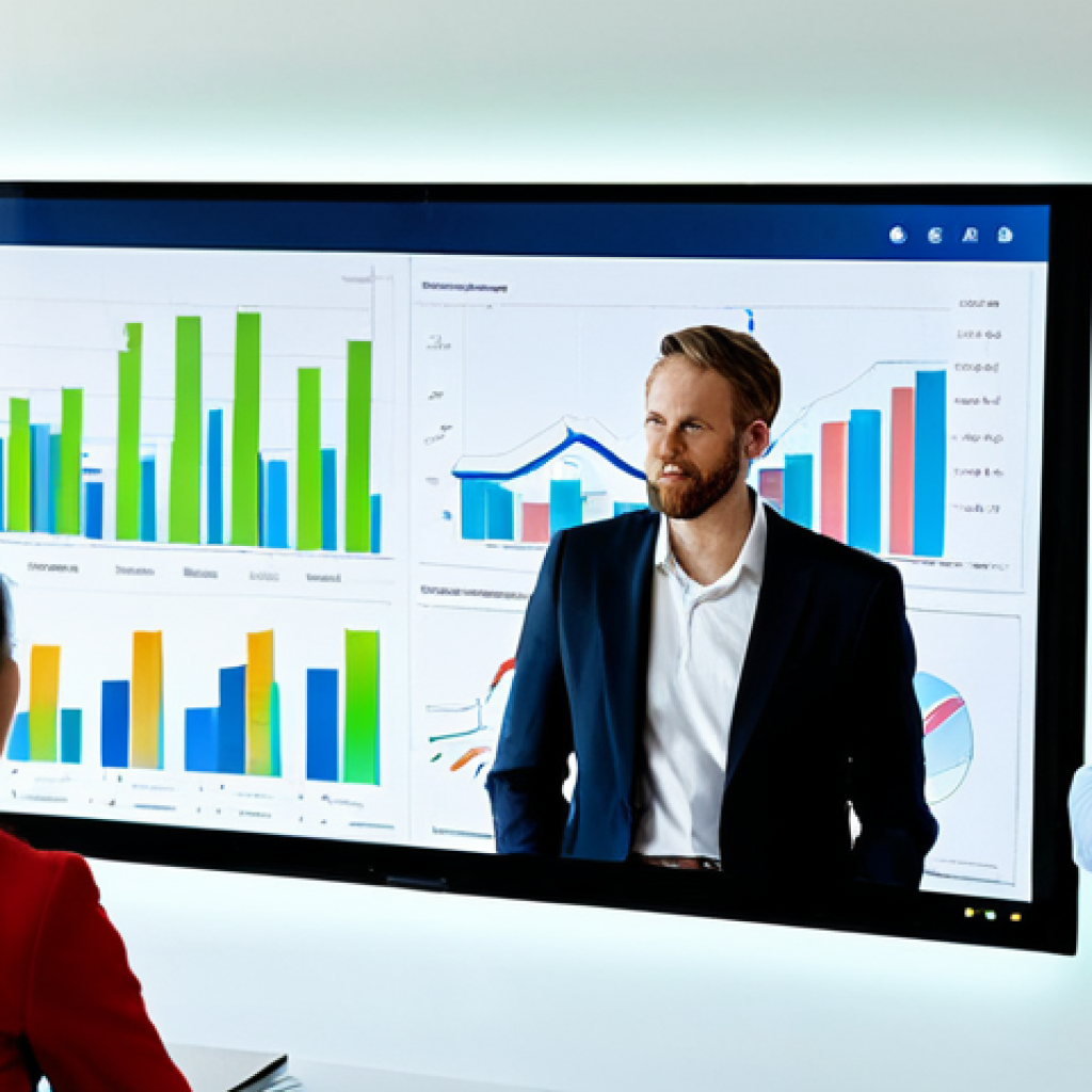 A diverse group of professional adults, male and female, in a modern, brightly lit open-plan office. They are fully clothed in modest, professional business attire. The team is actively collaborating, engaged in a discussion around a large interactive screen displaying abstract data visualizations. Their postures are natural and engaged, conveying a sense of shared problem-solving and creative brainstorming. The scene is clean, well-organized, and emphasizes human interaction alongside subtle technological integration. Professional photography, high resolution, soft diffused lighting, natural pose, perfect anatomy, correct proportions, well-formed hands, proper finger count, natural body proportions, safe for work, appropriate content, family-friendly.