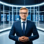 작업 자동화 시대의 리더십 변화 - The user wants three detailed image prompts in English, based on the provided German text about lead...